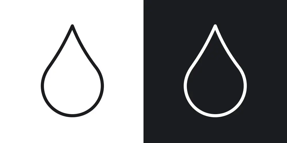 water-drop-icons-in-black-and-white-liner-strokes-vector-55350082